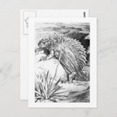 Alice B. Woodward: Edaphosaurus Art Postcard Postkarte (Vorne/Hinten)