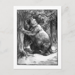 Alice B. Woodward: Megatherium Art Postkarte