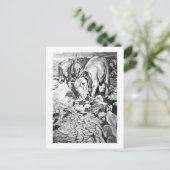 Alice B. Woodward: Postkarte Dinotherium (Stehend Vorderseite)