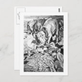 Alice B. Woodward: Postkarte Dinotherium (Vorne/Hinten)