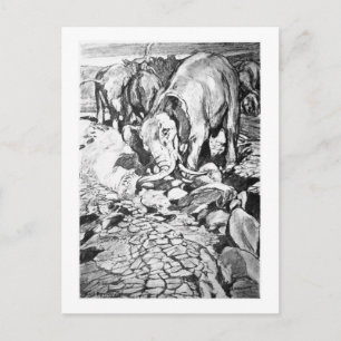 Alice B. Woodward: Postkarte Dinotherium