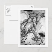 Alice B. Woodward: Postkarte Moeritherium (Vorne/Hinten)