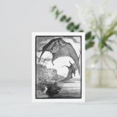 Alice B. Woodward: Pteranodon Art Postcard Postkarte (Stehend Vorderseite)