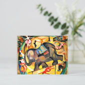 Alice Bailly - The Elephant, Fine Art Malerei Postkarte (Stehend Vorderseite)