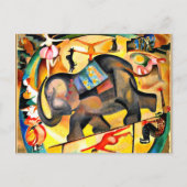 Alice Bailly - The Elephant, Fine Art Malerei Postkarte (Vorderseite)
