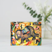 Alice Bailly - The Elephant, Fine Art Malerei Postkarte (Stehend Vorderseite)