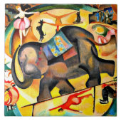 Alice Bailly - The Elephant, fine art painting, Fliese (Vorderseite)