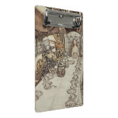 Alice Birthday UnGeburtstag Rabbit Hatter Party Mini Klemmbrett (Schrägansicht)