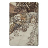 Alice Birthday UnGeburtstag Rabbit Hatter Party Mini Klemmbrett (Rückseite)