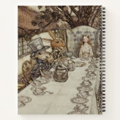 Alice Birthday UnGeburtstag Rabbit Hatter Party Notizblock (Rückseite)