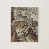 Alice Birthday UnGeburtstag Rabbit Hatter Party Puzzle (Vertikal)