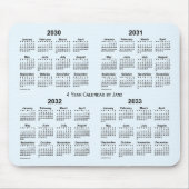 Alice Blue 4 Year Calendar by Janz 2030-2033 Mousepad (Vorne)