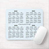 Alice Blue 4 Year Calendar by Janz 2032-2035 Mousepad (Mit Mouse)