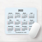 Alice Blue 52 Weeks Calendar von Janz 2022 Mousepad (Mit Mouse)
