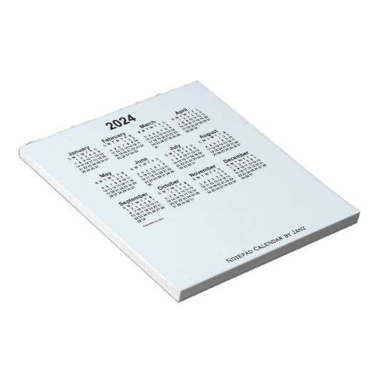 Alice Blue Calendar 2024 von Janz Small Notepad Notizblock (angewinkelt)