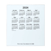Alice Blue Calendar 2024 von Janz Small Notepad Notizblock (Vorderseite)