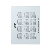 Alice Blue Calendar von Janz Large Notepad Notizblock (Rotiert)