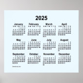 Alice Blue Calendar von Janz Print 2025 Poster (Vorne)