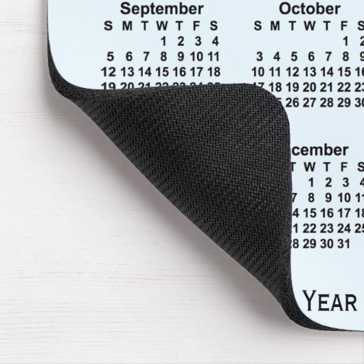 Alice Blue School Year Calendar by Janz 2032-2033 Mousepad (Ecke)
