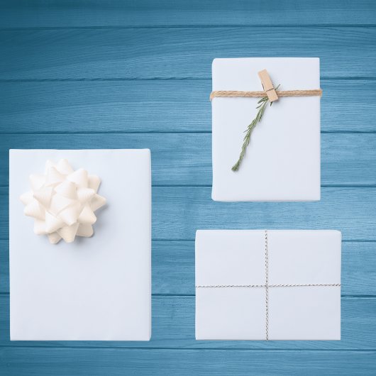 Alice Blue Solid Color Geschenkpapier Set