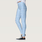 Alice Blue White Stripe Muster Leggings (Links)