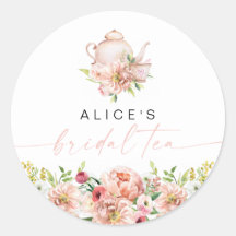 ALICE Blush Bloral Bridal Tee Party Brunch Dusche