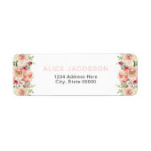 ALICE Blush Summer Floral Rücksendeadresse (Vorne)