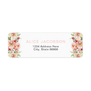 ALICE Blush Summer Floral Rücksendeadresse