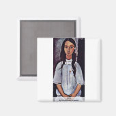 Alice by Modigliani Amedeo Magnet (Vorderseite/Rückseite)
