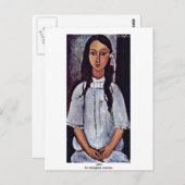 Alice by Modigliani Amedeo Postkarte (Vorne/Hinten)