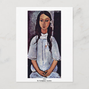 Alice by Modigliani Amedeo Postkarte