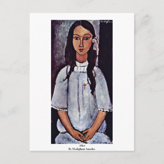Alice by Modigliani Amedeo Postkarte (Vorderseite)