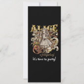 Alice Carnivale Style (Gold Version) Einladung (Rückseite)