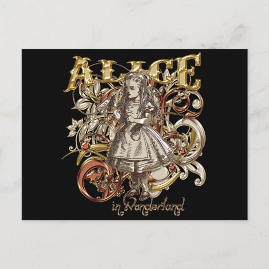 Alice Carnivale Style (Gold Version) Postkarte (Vorderseite)