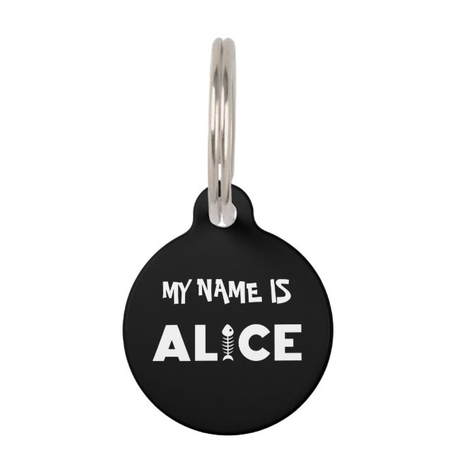 Alice Cat Pet ID Tag Haustiermarke (Vorderseite)