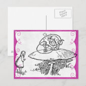 Alice & Caterpillar Postkarte (Vorne/Hinten)