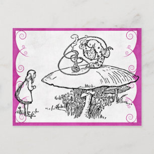 Alice & Caterpillar Postkarte
