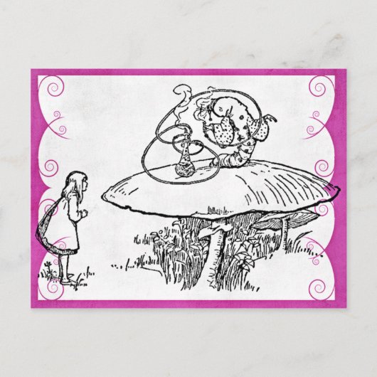 Alice & Caterpillar Postkarte (Vorderseite)