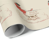Alice Cheshire Cat Geschenkpapier (Rolleneckpunkt)