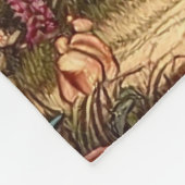 Alice & Cheshire Cat: Whimsical Wonderland Fantasy Fleecedecke (Ecke)