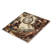 Alice & Cheshire Cat: Whimsical Wonderland Fantasy Fliese (Seite)