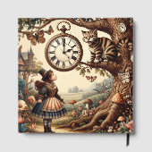 Alice & Cheshire Cat: Whimsical Wonderland Fantasy Gästebuch (Rückseite)