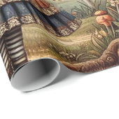 Alice & Cheshire Cat: Whimsical Wonderland Fantasy Geschenkpapier (Rolleneckpunkt)