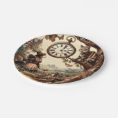 Alice & Cheshire Cat: Whimsical Wonderland Fantasy Pappteller (Schrägansicht)