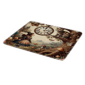 Alice & Cheshire Cat: Whimsical Wonderland Fantasy Schneidebrett (Ecke)
