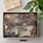 Alice & Cheshire Cat: Whimsical Wonderland Fantasy Seidenpapier (Geschenk)