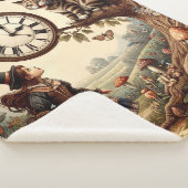 Alice & Cheshire Cat: Whimsical Wonderland Fantasy Sherpadecke (3/4)
