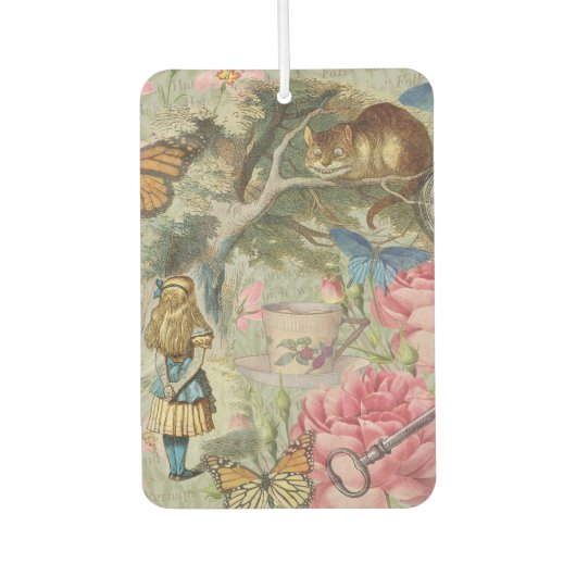 Alice Cheshire Cat Wonderland Tree Garden Autolufterfrischer (Vorderseite)