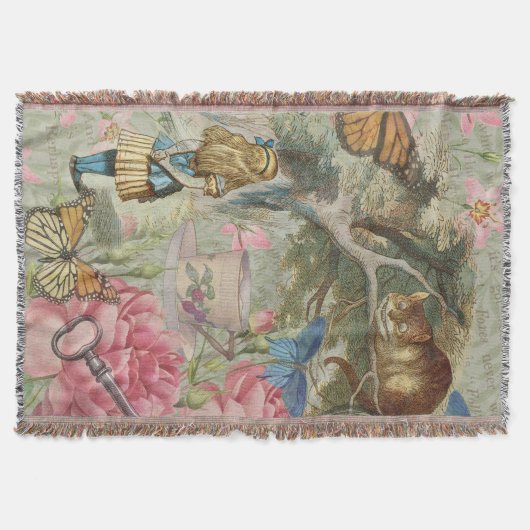 Alice Cheshire Cat Wonderland Tree Garden Decke (Vorderseite)