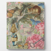 Alice Cheshire Cat Wonderland Tree Garden Fotoplatte (Vorderseite)